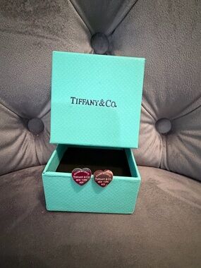 Tiffany&Co. Sterling Silver 925 Heart Earrings